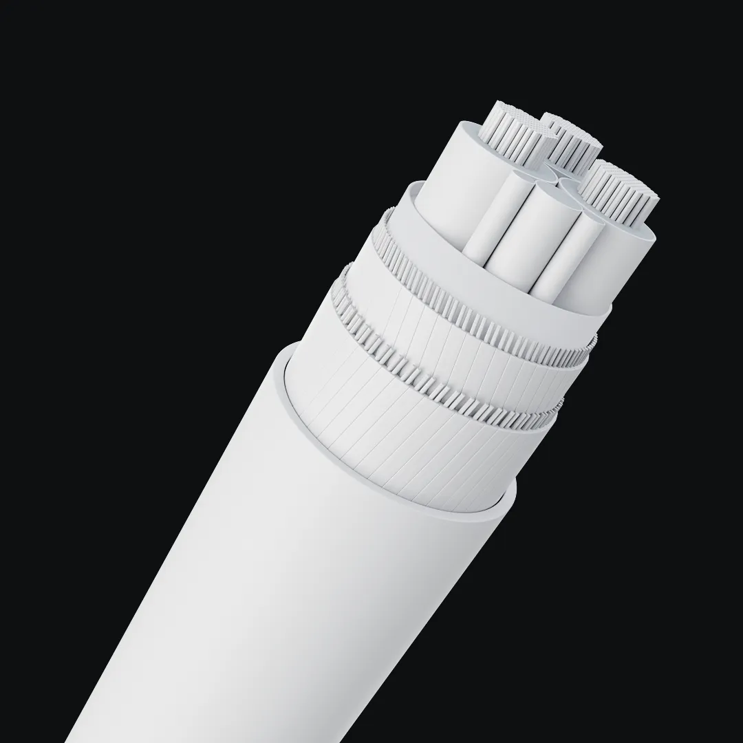 3D kabel renderet i clay
