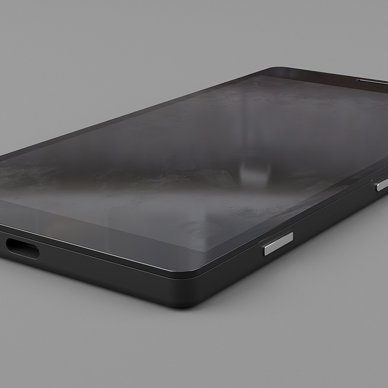 3D rendering af telefon