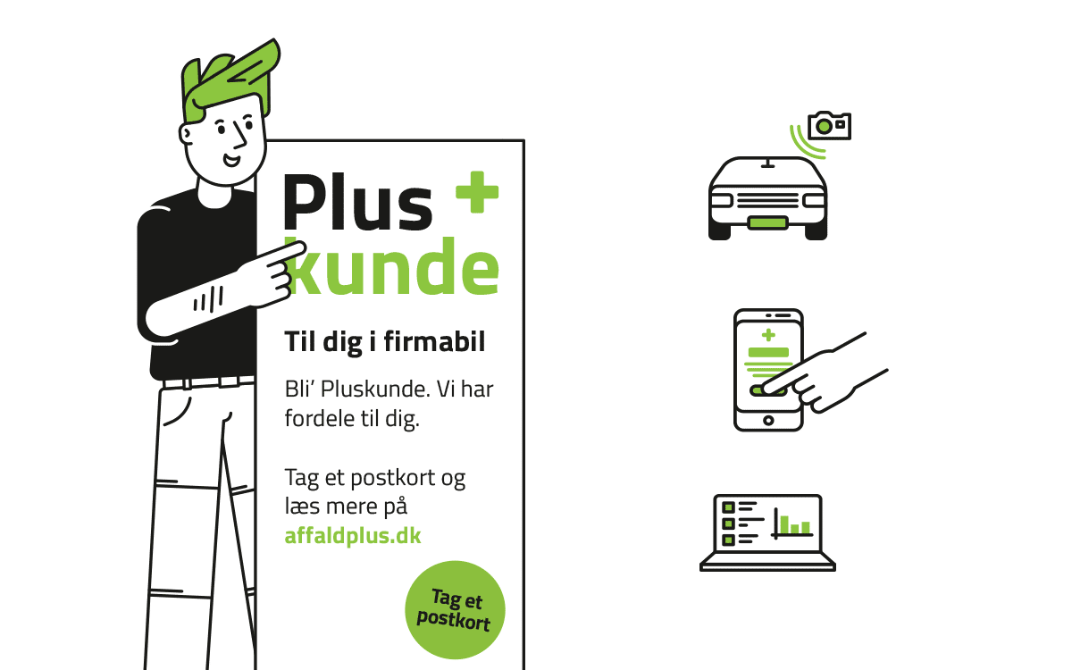 Illustration og ikoner affaldplus