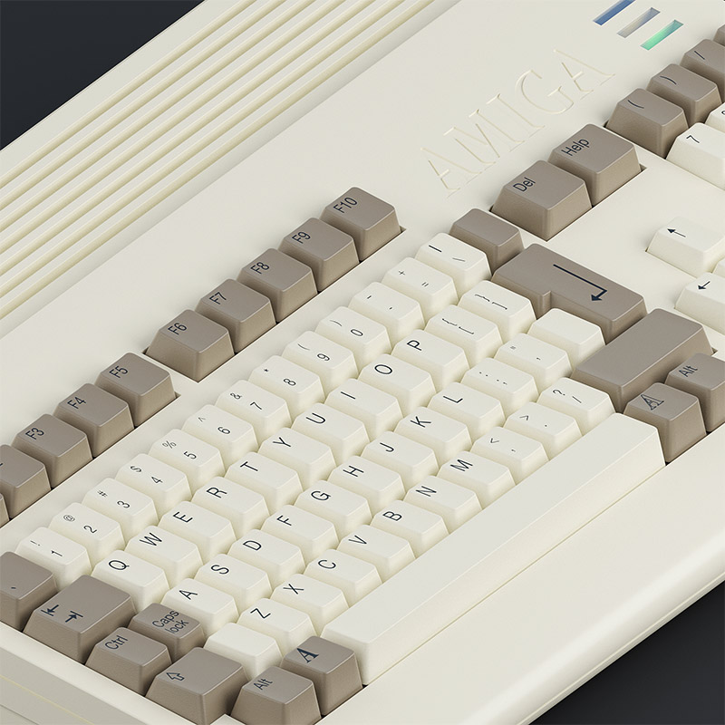 3D amiga 1200 closeup