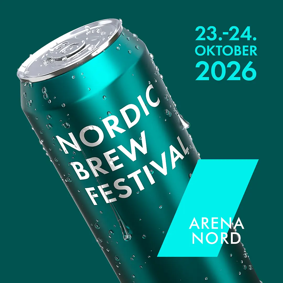 Grafisk SoMe-banner for Nordic Brew Festival i Arena Nord
