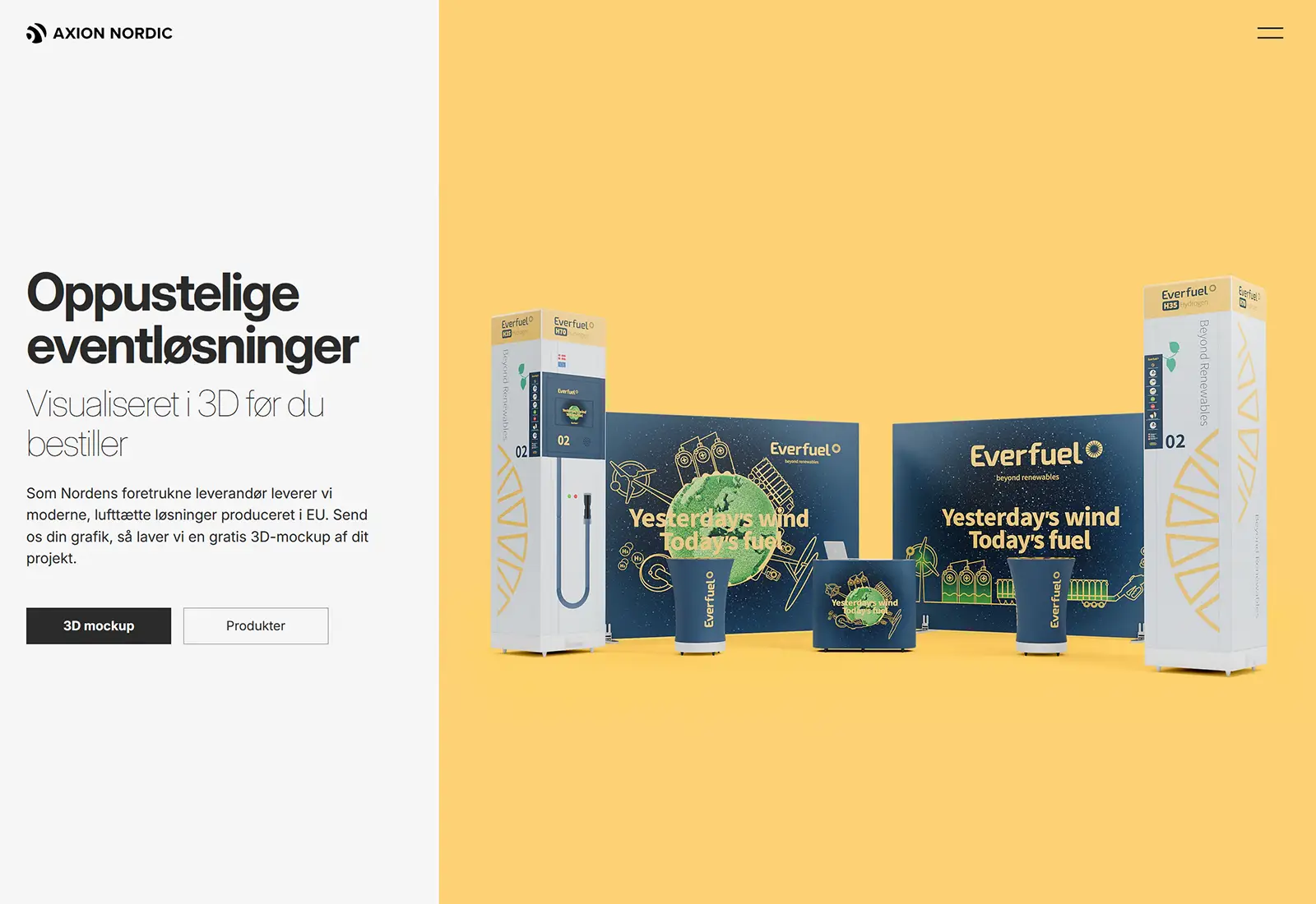 webdesign axion nordic forside