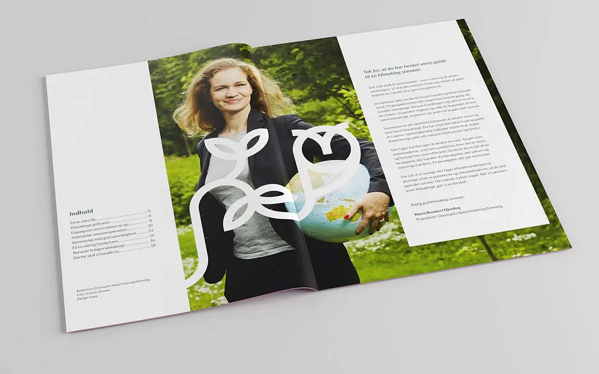 Danmarks Naturfredningsforening opslag brochure
