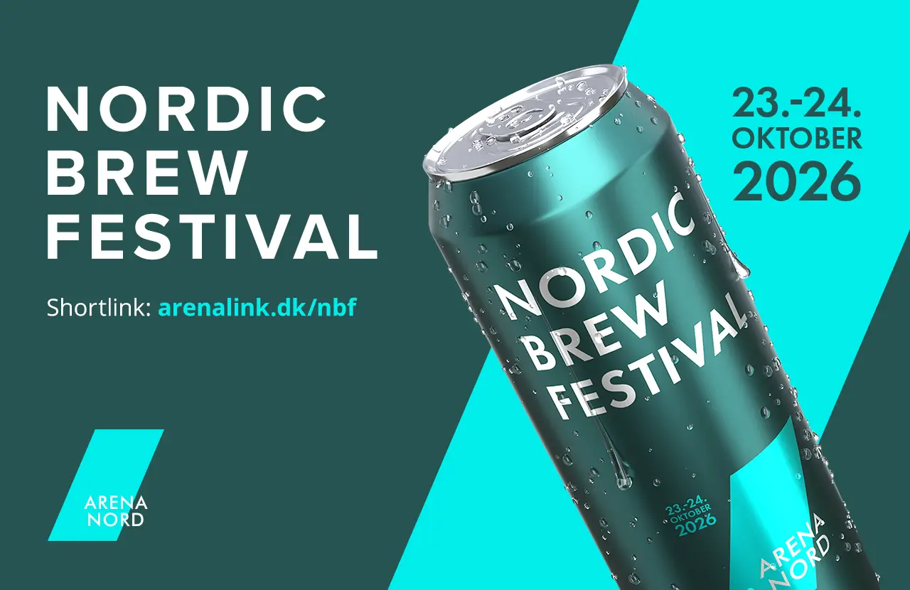 Kampagnebanner til Nordic Brew Festival - for Arena Nord i Frederikshavn